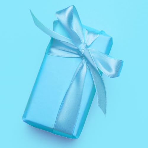 Vanhench 36" x 2400" (200') Sky Blue Wrapping Paper Roll by Vanhench - Used condition - Image 4