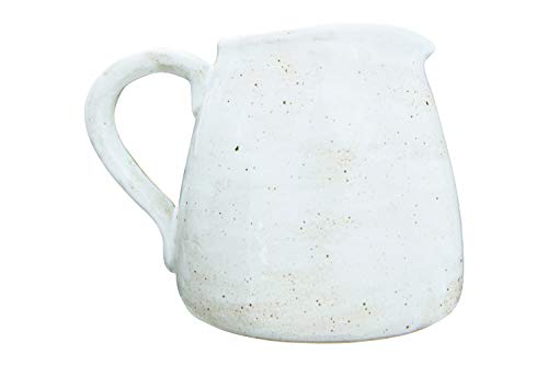 Creative Co-Op Light Grey Stoneware Pitcher