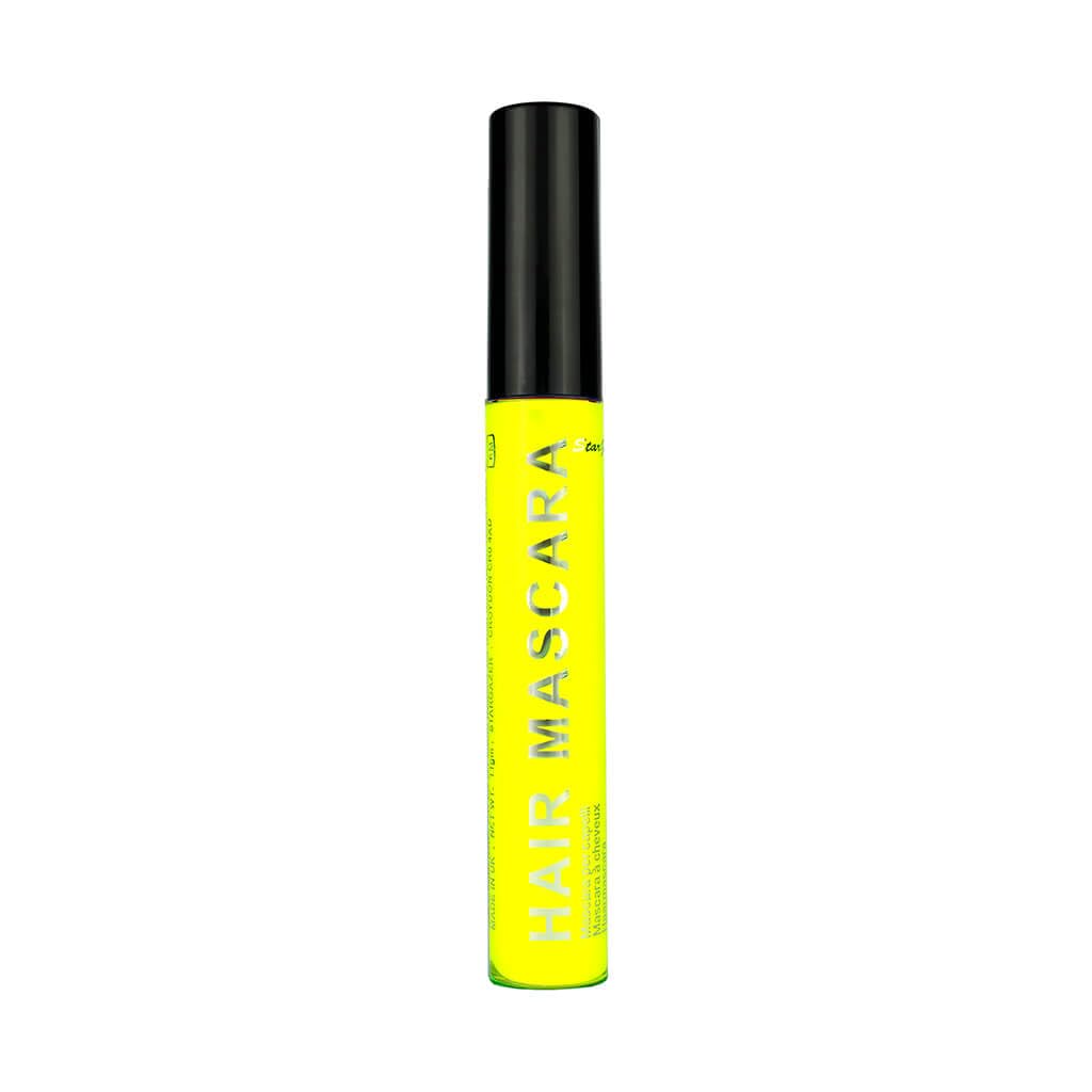 UV neon hair mascara UV Yellow, uv reactive wash out temporary hair colour with wand applicator