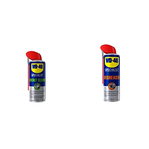 Contact Cleaner by WD-40 Specialist - Non-conductive Spray Suitable for Use on Sensitive Electronics - 400 ml & Degreaser by Specialist - Fast Acting Solvent Based Degreaser - 500 ml