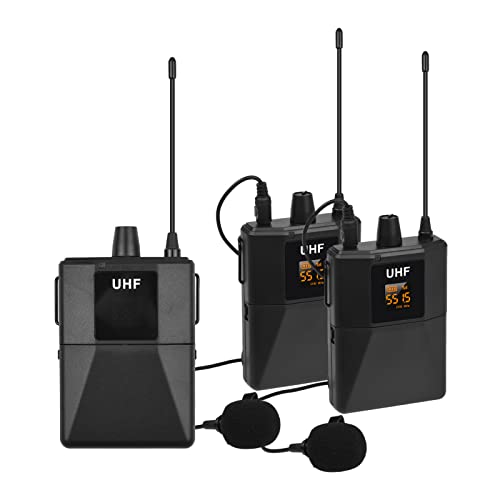 Système de microphone sans fil UHF HUIOP kit micro cravate récepteur smartphone enregistrement vidéo