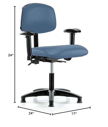 Image of Perch Task Chair with Glides, Desk Height 18 inch-23 inch, Newport Fabric