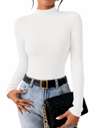 Ekouaer Women Mock Turtleneck Tops Long Sleeve Shirts Thermal Base Layer - image 1