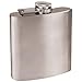 6 oz Stainless Steel Hip Flask with Funnel for Men & Women, Powder Coated Flask Gift Sets for Groomsmen, Bridesmaids, Wedding Party Whiskey Flask for Liquor, by Clear Water Home Goods, Stainless Steel