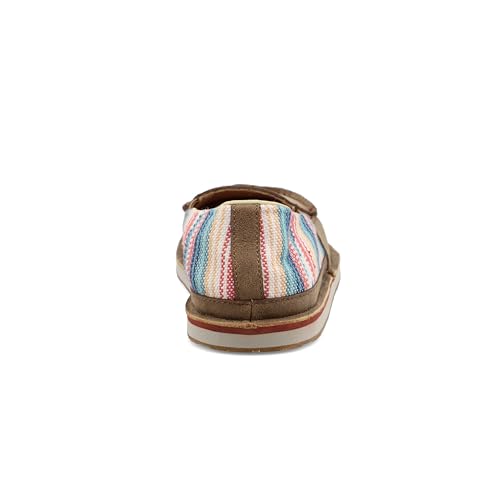Image of Twisted X Women's Slip-On Loafer, Moc Toe, Bomber & Pink Multi, 5.5 M