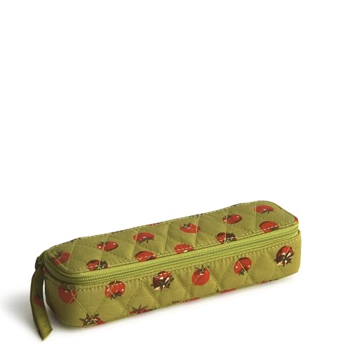 Vera Bradley Premium Cotton Travel Pill Case, Tiny Tomatoes Palm