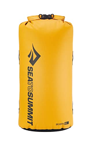 Sea to Summit Big River Dry Bag, Ultra-Durable Roll-Top Dry Storage, 65 Liter, Yellow