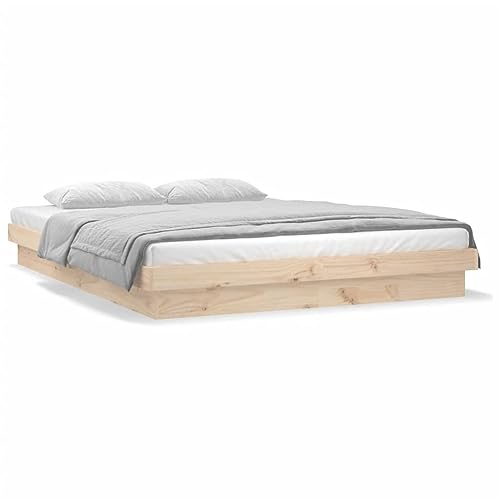 Nice Beds & Accessories Betten & Bettrahmen - LED Bettgestell 180x200 cm Super King Size Massivholz – Bild 7
