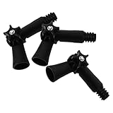 SOESFOUFU Adaptador de Ángulo para Postes Telescópicos de Limpieza, Compatible Cepillos de Ventana, Material Pp Negro, 3 Piezas para Alcanzar Zonas Altas o Difíciles