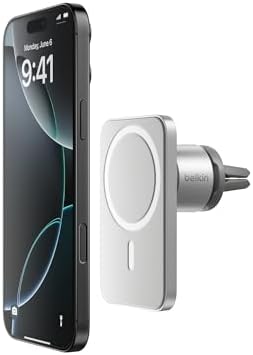 Belkin Magnetic Vent Mount Pro, MagSafe-Compatible Holder (Renewe...