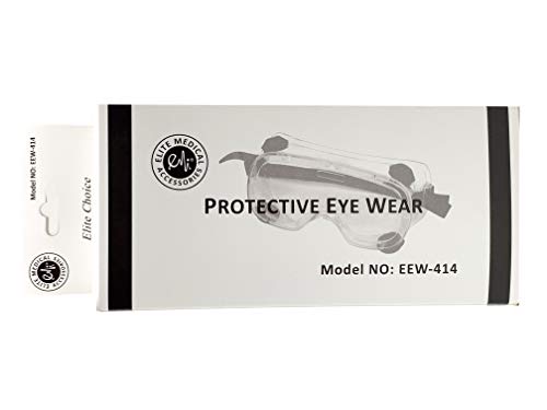 Elite Medical Instruments 414 Chemical Splash Goggle With Indirect Ventilation And Adjustable Strap #TOP5