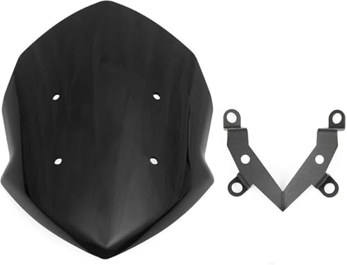 Déflecteur pare-brise moto avec support de fixation pour protection contre le vent
