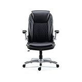 STAPLES Sorina Bonded Leather Chair (Black, Sold as 1 Each) - Adjustable Office Chair with Plush Padding, Provides Lumbar, Arm and Head Support, Perfect Desk Chair for The Modern Office