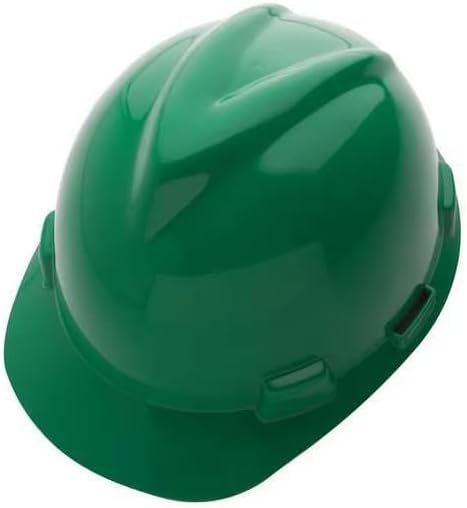 Hard Hat, Polyethylene, 4 Point Pinlock, Type 1, Class E, Green, Mfr: 10150222-A