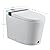 Smart Toilet with Built-In Bidet, Auto Open/Close, Foot Sensor, LED Display, Night Light, Warm Water & Dryer, Revolving lamp, Side Knob With Multiple Controls, Smart Toilet for Bathroom, Ceramic White