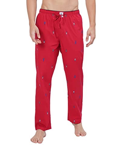 Image of U.S. POLO ASSN. Men's IYAD Printed Mid Rise Cotton Lounge Pants