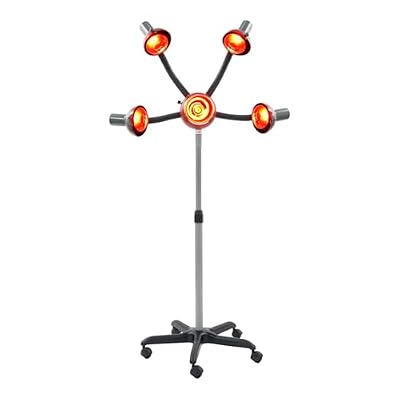 CheriMuMu 5 Head Floor Hair Dryer, 950W Salon Stand Dryer with Wheels