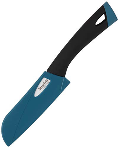 Starfrit 093872-003-New1 5" Ceramic Santoku Knife With Protective Sheath, White/Black, One Size #TOP29