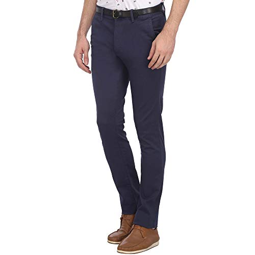 Image of V Dot Men's Slim Fit Formal Trousers