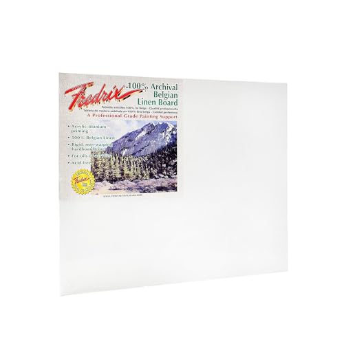 FREDRIX PRO Series Archival Linen Canvas Board, 16" x 20"