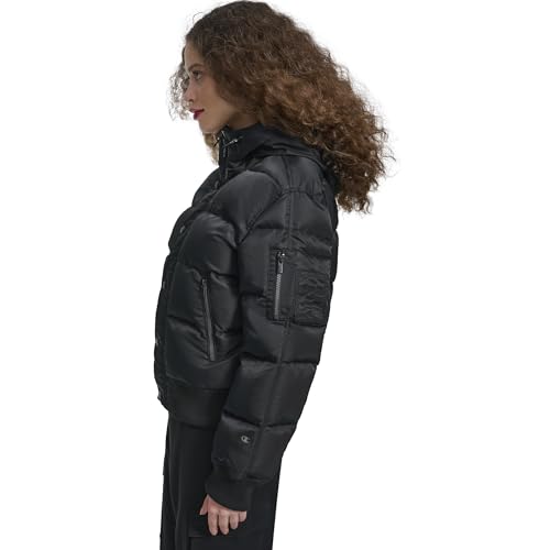 Champion Women's Quilted Snorkel Puffer Jacket with Hood3