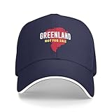 XingFox Le Groenland n'est Pas à Vendre. Casquette « J'aime Le Groenland n'est Pas à Vendre ». Casquette Gratuite du Groenland pour Hommes et Femmes (Noire).