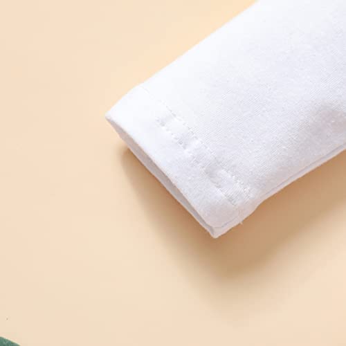 Toddler Kids Girls Infant Halloween Letters Romper Jumpsuit Mesh Tulle Skirt Hairband 3Pcs Set (`-White, 12-18 Months) #TOP3