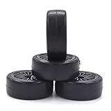 Performance : cet ensemble de pneus de voiture RC est non seulement solide, mais a également un effet d'amortissement efficace sur les vibrations de la carrosserie causées par les routes accidentées.