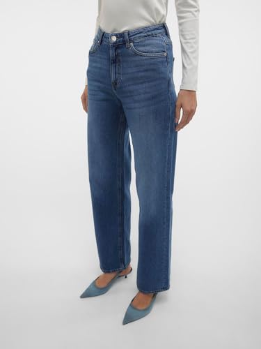 VERO MODA Female Weit geschnitten VMTESSA Hohe Taille Weiter Beinschnitt Jeans – Ansicht 6