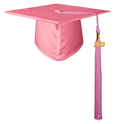 GraduatePro Graduacion Birrete 2022 Universidad Adulto Gorro Unisex Escuela Secundaria PhD Master Doctorado Rosa Cover