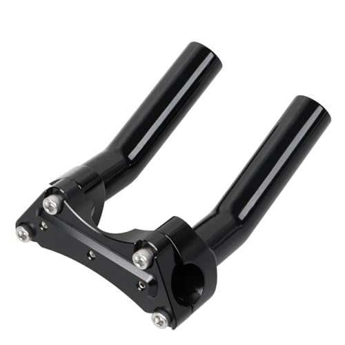 Elevadores de manillar negros 6.5" para rutas custom en Harley Low Rider