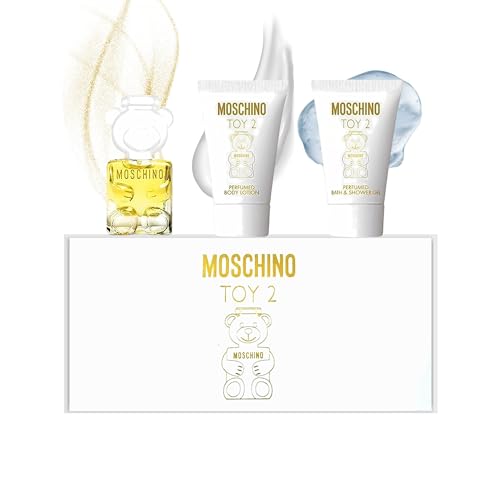 Moschino Toy 2 for Women 3 Piece Set Includes: 0.17 oz Eau de Parfum + 0.8 oz Perfumed Bath & Shower Gel + 0.8 oz Perfumed Body Lotion