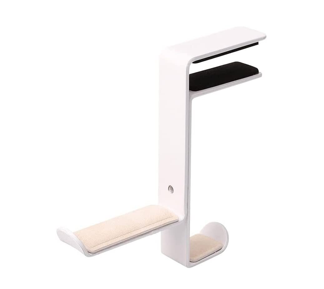 MRKU Supporto per Cuffie, Gancio per Cuffie, Supporto da scrivania Universale per Ufficio e Gaming, espositore salvaspazio, Morsetto da Tavolo