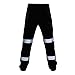 Rain Pants Men Fashion Construction Work Pants Waterproof Reflective Pants Comfy Utility Safety Pants Fall High Waisted Pants Color Block Pants with Pocket(A-Black,Large)