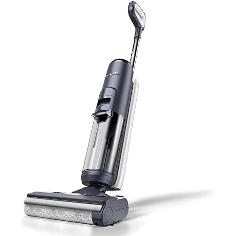 Tineco Floor ONE S5 Smart Cordless Wet Dry Vacuum Cleaner and Mop for Hard Floors, Digital Display, Long Run Time, Great for Sticky Messes and Pet Hair, Space-Saving Design, Blue Cover