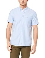 Lacoste Men's SS OXFORD SHIRT, Hemisphere Blue, 42F