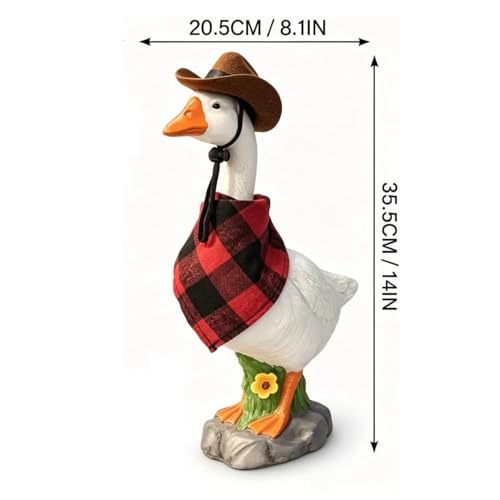 Statue d'oie réaliste anti-vent avec socle lestable pour décor de terrasse - 7