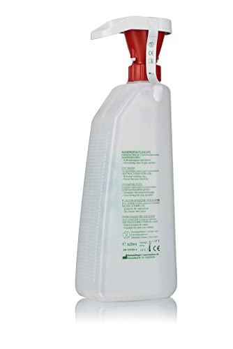 ​BARIKOS KS Augenspülflasche – Erste Hilfe Augendusche 620 ml für Säuren, Basen & Fremdkörper – Ph-neutral, ergonomisch, DIN EN 15154-4 zertifiziert​