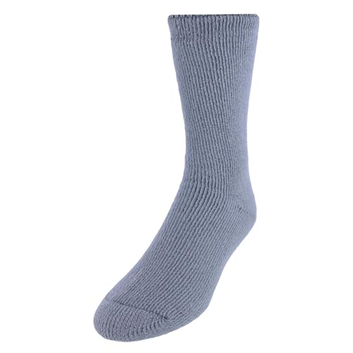 Dr. Scholl's Mens Ultimate Cozy Gripper Crew Socks 2 Pair Pack2