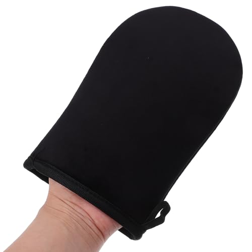 DIYEAH Guante Aplicador de Bronceado de Felpa Negra, Reutilizable y Suave para Aplicación Uniforme de Loción Autobronceadora en Cuerpo y Espalda, Herramienta sin Sol para Cuidado Piel - imagen 7