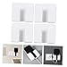 Holibanna 4pcs Wall Mount Phone Holder Hidden Wire Storage Home Office Accessory Phone Charger Rack