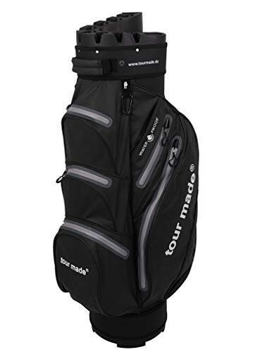 tour made Waterproof WP14 Organizer Trolleybag Golfbag Golftasche Wasserdicht (schwarz-grau-grau)
