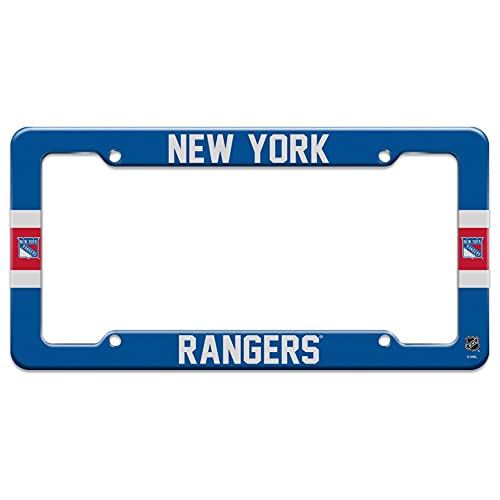 New York Rangers Logo Stripe License Plate Tag Frame