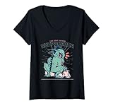 Damen Ziegenlutscher Chupacabra T-Shirt mit V-Ausschnitt