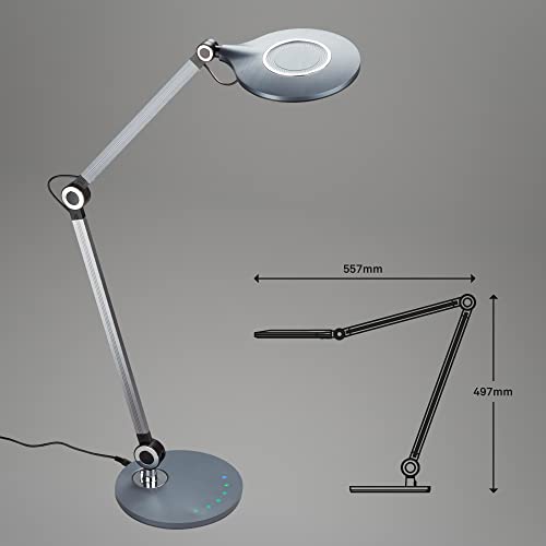 Briloner Lampada Led Da Scrivania Office, Antracite, Cct - 7