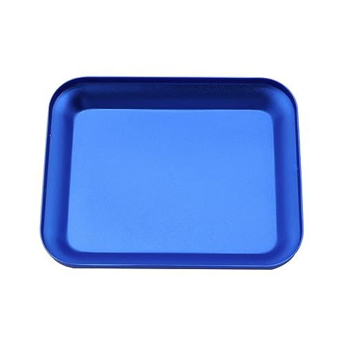 GANAZONO Magnetic Parts Tray Durable Magnetic Bolt Holder for Screws Nuts and Tools Compact for for Garage Workshop and DIY Projects Blue