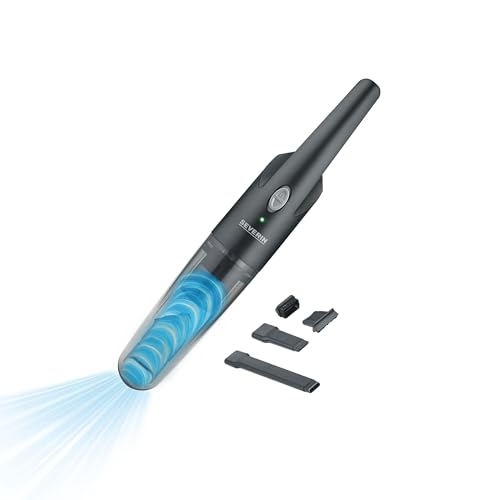 Severin HV 7132 - Aspirapolvere a batteria 3 in 1, senza sacchetto, funzione di aspirazione a umido e secco, 60 W, colore: Nero