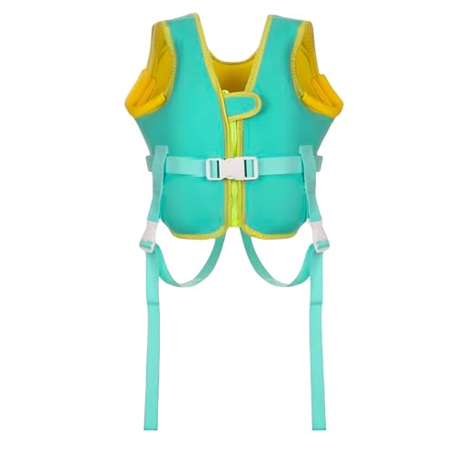 MNSWR Rettungsweste für Jungen, Kinder-Rettungswesten Aufblasbar Schwimmhilfen Boot Rettungsweste Schwimmwesten Buoyancy Aid and Life Jackets Ideal für Wassersport und Bootsfahrten(Mintgrün,3-4 Jahre)