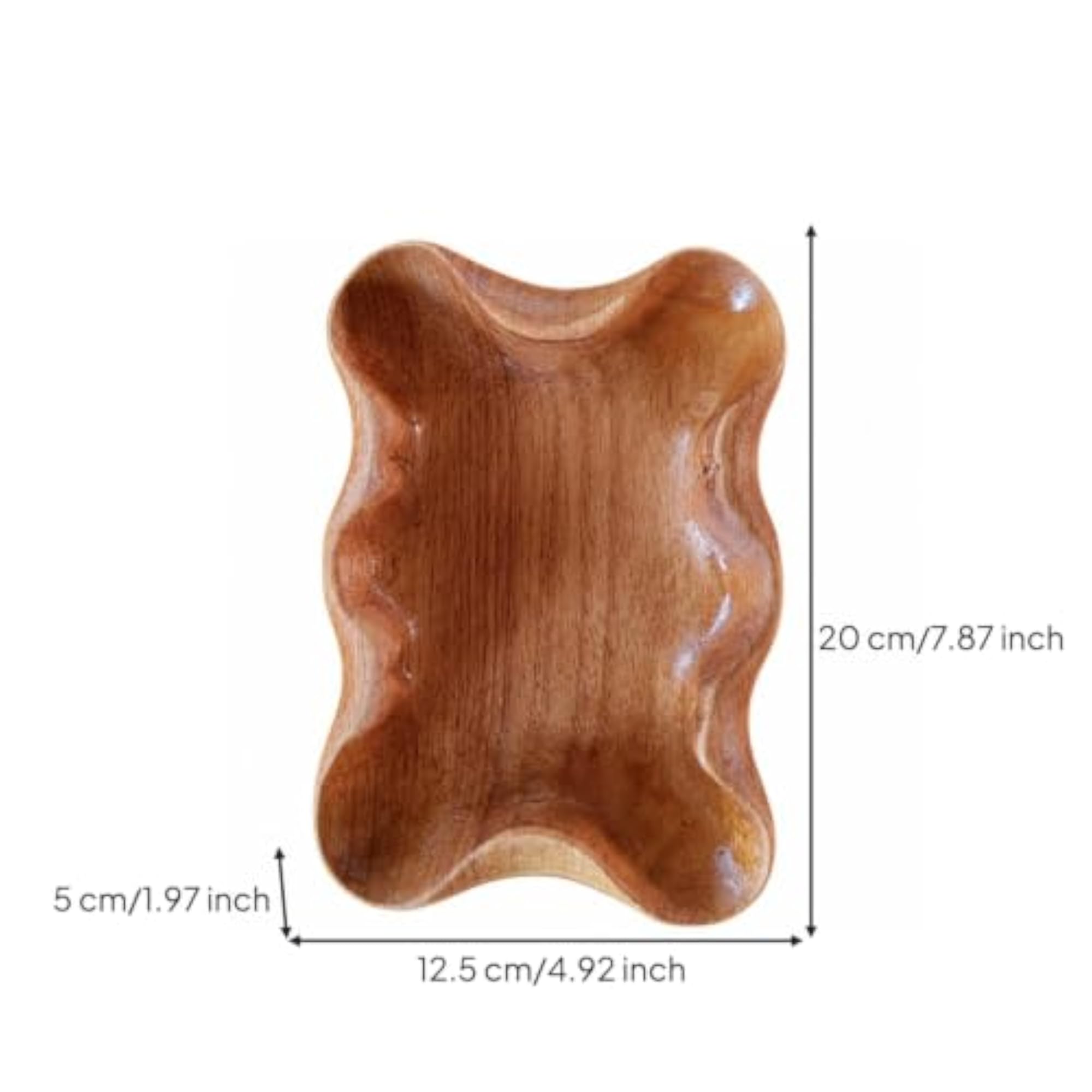 Decorative Wooden Wave Shape Tray