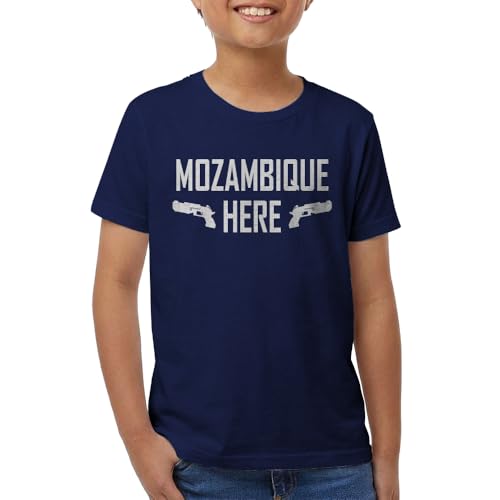 Indica Plateau Mozambique Here Navy Blue XL Youth T-Shirt